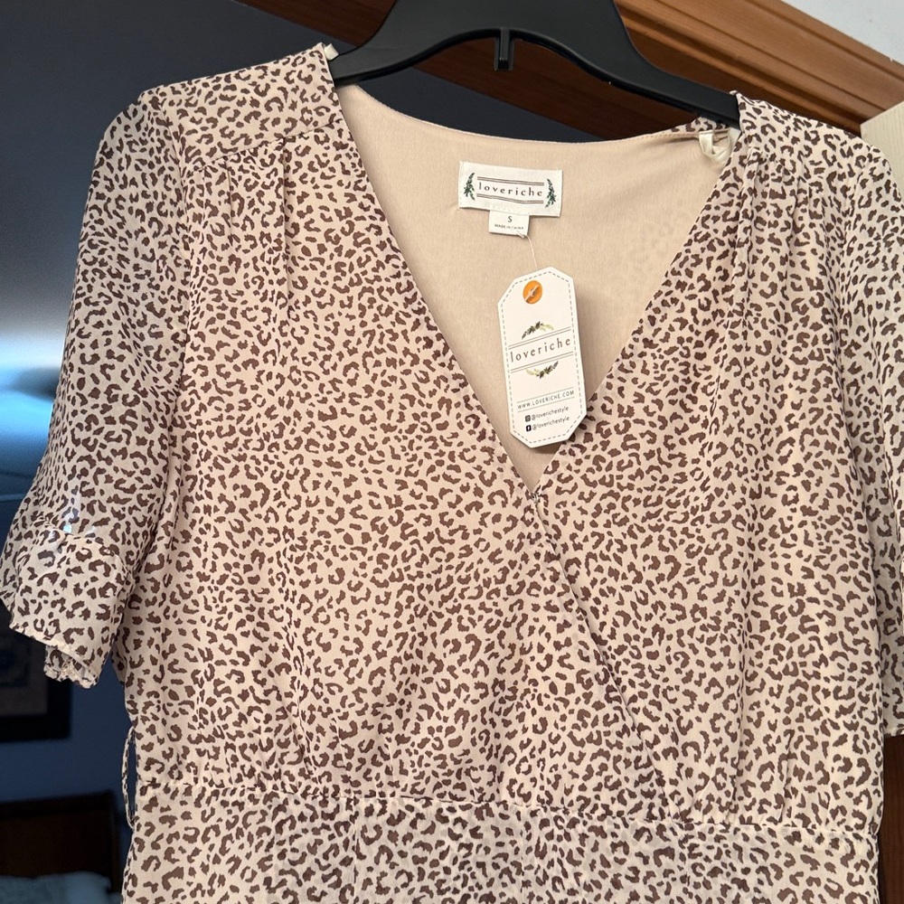 Love Riche Leopard Print Mini Dress - Picture 3 of 4